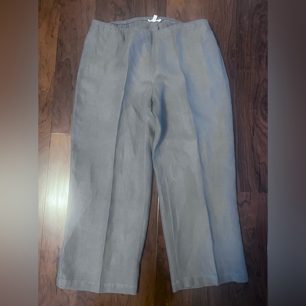 Eileen Fisher Wide Leg Linen Pants